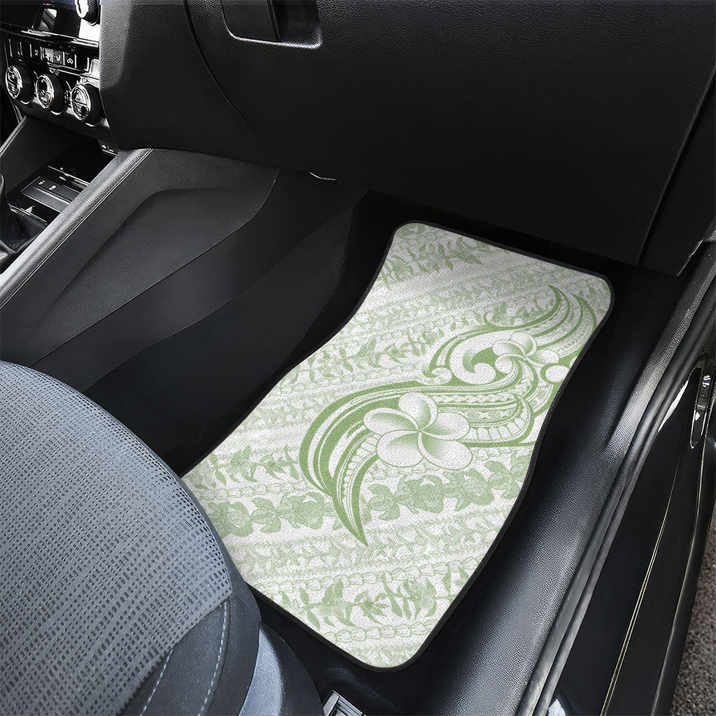 Hawaii Plumeria Lokelani Pikake Lei Car Mats Oma'oma'o Polynesian Tattoo