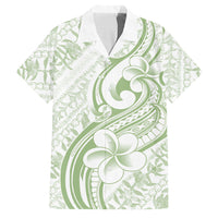 Hawaii Plumeria Lokelani Pikake Lei Family Matching Puletasi and Hawaiian Shirt Oma'oma'o Polynesian Tattoo