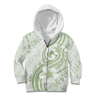Hawaii Plumeria Lokelani Pikake Lei Kid Hoodie Oma'oma'o Polynesian Tattoo