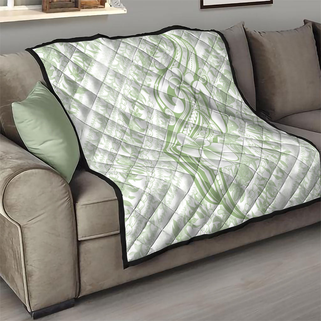Hawaii Plumeria Lokelani Pikake Lei Quilt Oma'oma'o Polynesian Tattoo