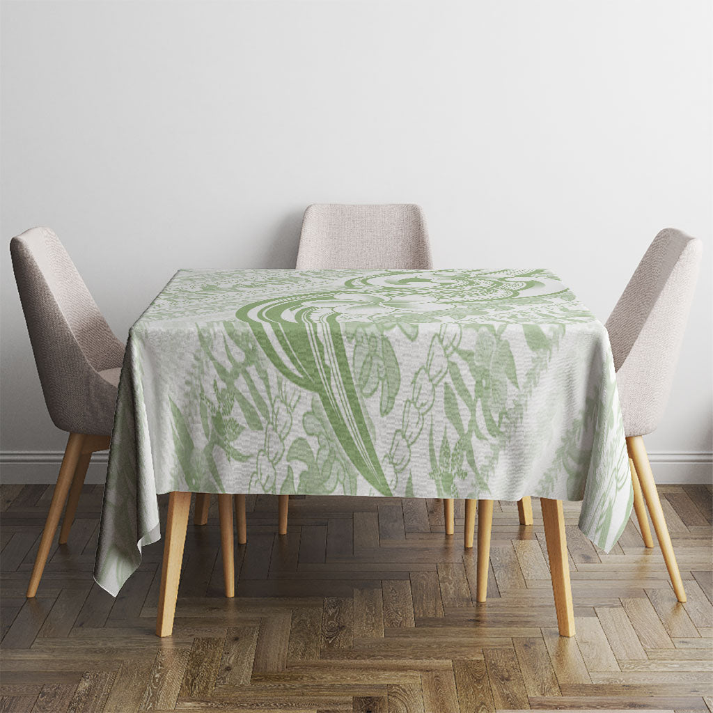 Hawaii Plumeria Lokelani Pikake Lei Tablecloth Oma'oma'o Polynesian Tattoo