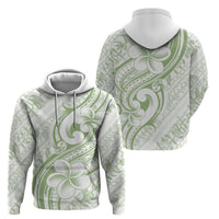 Hawaii Plumeria Lokelani Pikake Lei Zip Hoodie Oma'oma'o Polynesian Tattoo