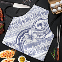 Hawaii Plumeria Lokelani Pikake Lei Apron Navy Blue Polynesian Tattoo