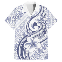 Hawaii Plumeria Lokelani Pikake Lei Family Matching Summer Maxi Dress and Hawaiian Shirt Navy Blue Polynesian Tattoo