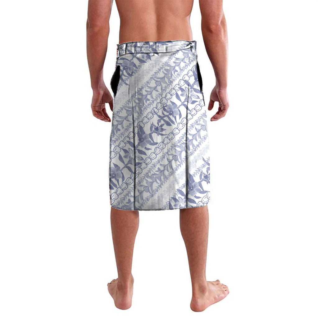 Hawaii Plumeria Lokelani Pikake Lei Lavalava Navy Blue Polynesian Tattoo