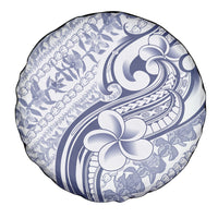 Hawaii Plumeria Lokelani Pikake Lei Spare Tire Cover Navy Blue Polynesian Tattoo