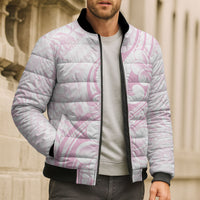 Hawaii Plumeria Lokelani Pikake Lei Bomber Puffer Jacket Poni Mama Polynesian Tattoo