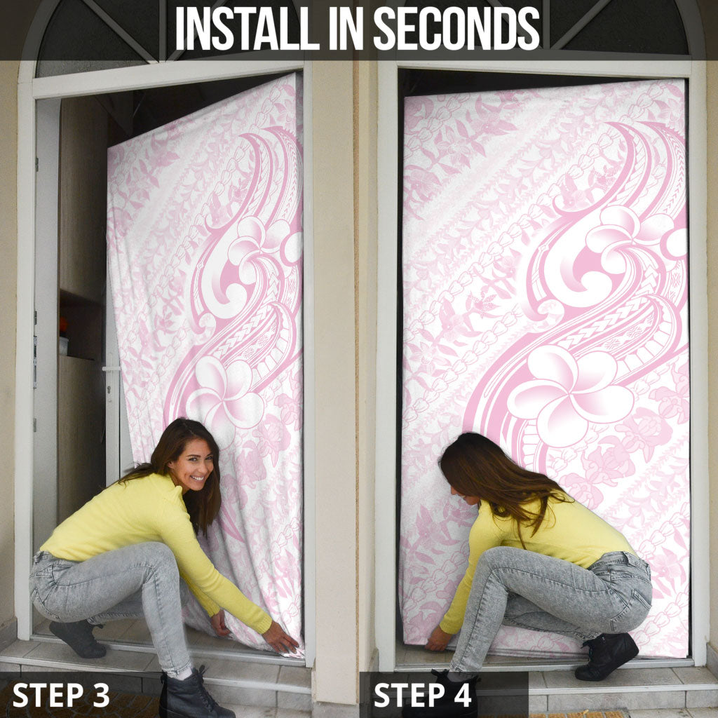 Hawaii Plumeria Lokelani Pikake Lei Door Cover Poni Mama Polynesian Tattoo