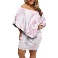 Hawaii Plumeria Lokelani Pikake Lei Family Matching Off Shoulder Short Dress and Hawaiian Shirt Poni Mama Polynesian Tattoo