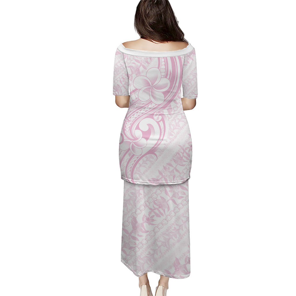 Hawaii Plumeria Lokelani Pikake Lei Family Matching Puletasi and Hawaiian Shirt Poni Mama Polynesian Tattoo