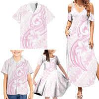 Hawaii Plumeria Lokelani Pikake Lei Family Matching Summer Maxi Dress and Hawaiian Shirt Poni Mama Polynesian Tattoo