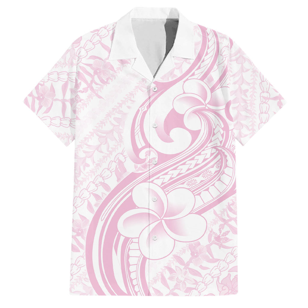 Hawaii Plumeria Lokelani Pikake Lei Family Matching Summer Maxi Dress and Hawaiian Shirt Poni Mama Polynesian Tattoo