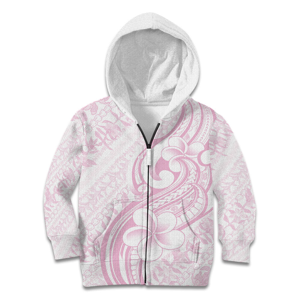 Hawaii Plumeria Lokelani Pikake Lei Kid Hoodie Poni Mama Polynesian Tattoo
