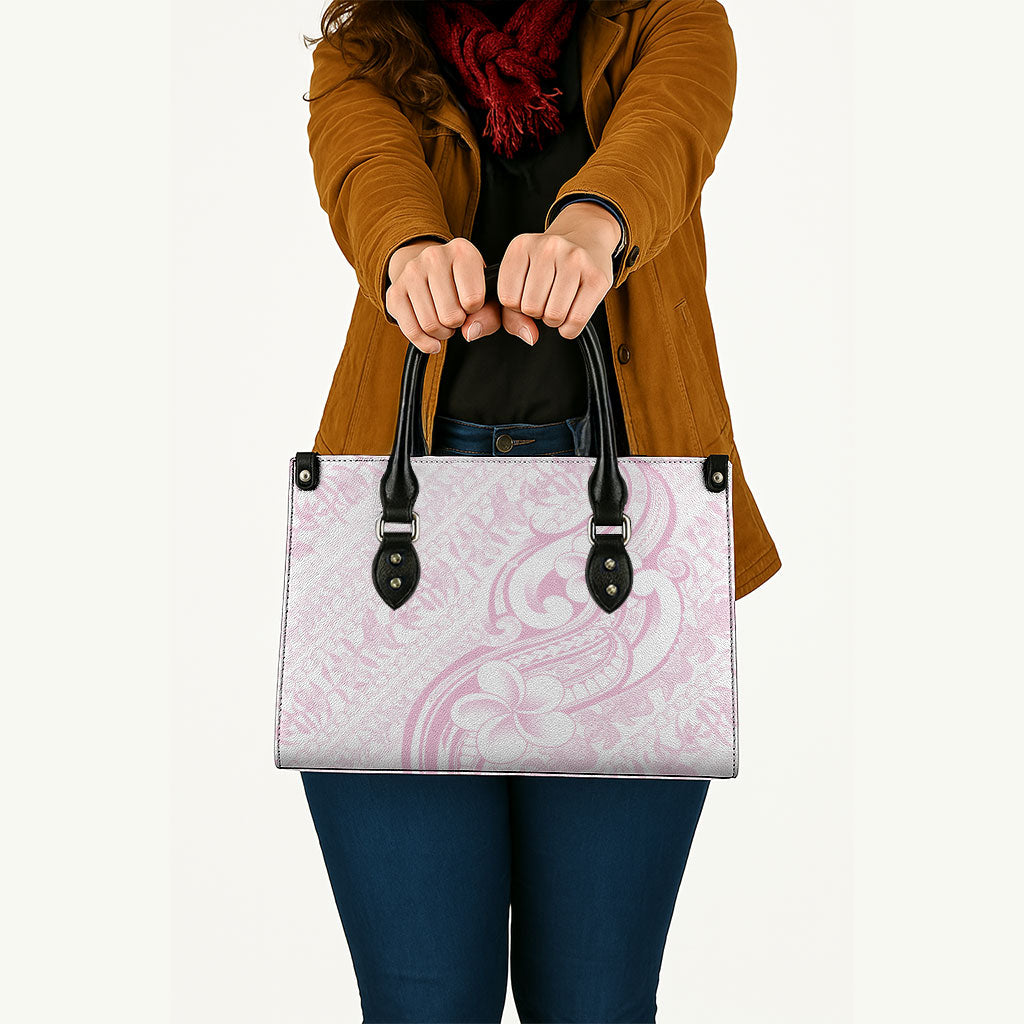 Hawaii Plumeria Lokelani Pikake Lei Leather Bag Poni Mama Polynesian Tattoo