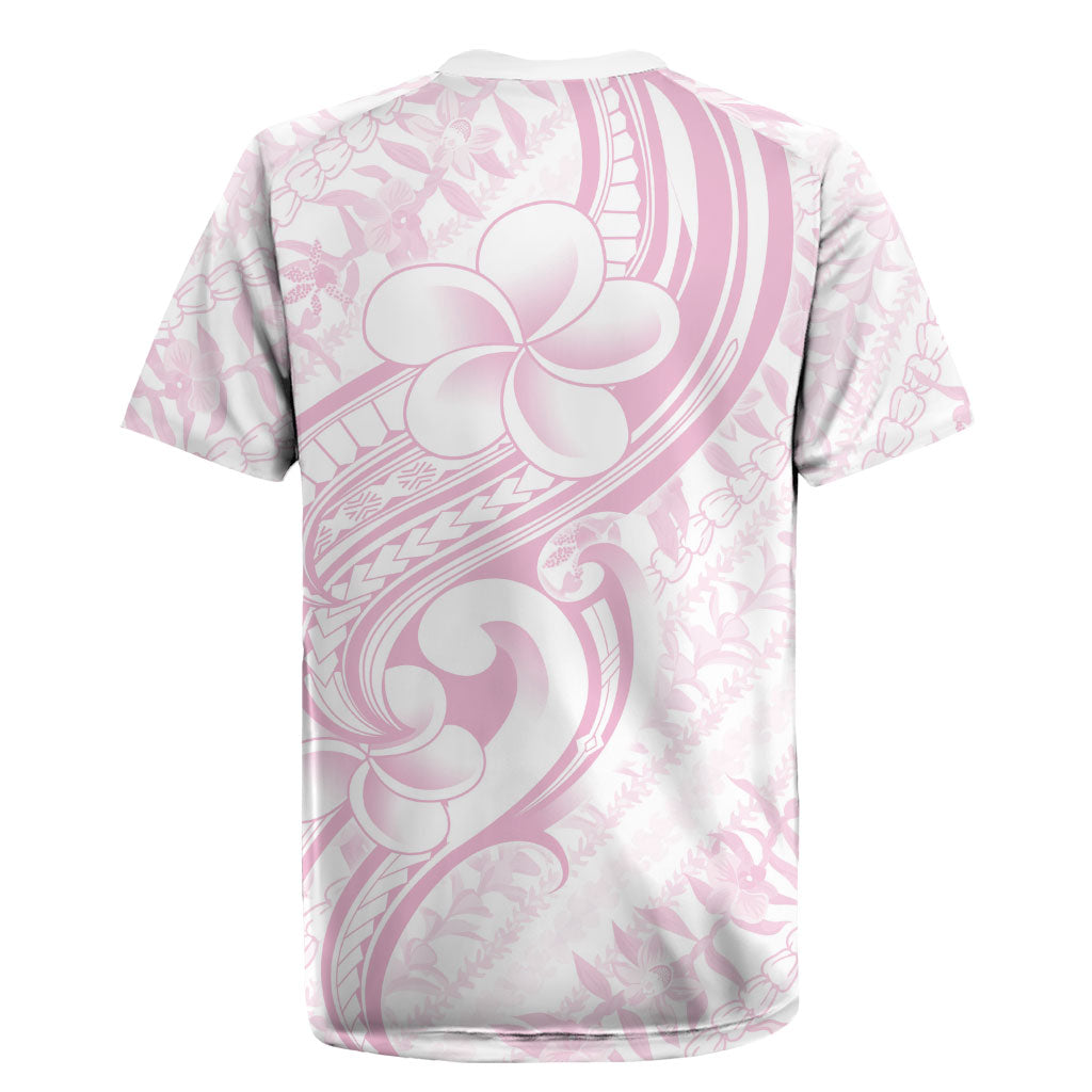 Hawaii Plumeria Lokelani Pikake Lei Rugby Jersey Poni Mama Polynesian Tattoo
