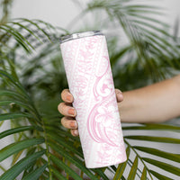 Hawaii Plumeria Lokelani Pikake Lei Skinny Tumbler Poni Mama Polynesian Tattoo