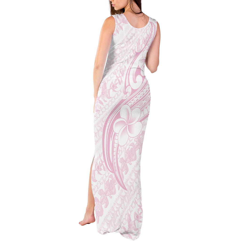 Hawaii Plumeria Lokelani Pikake Lei Tank Maxi Dress Poni Mama Polynesian Tattoo