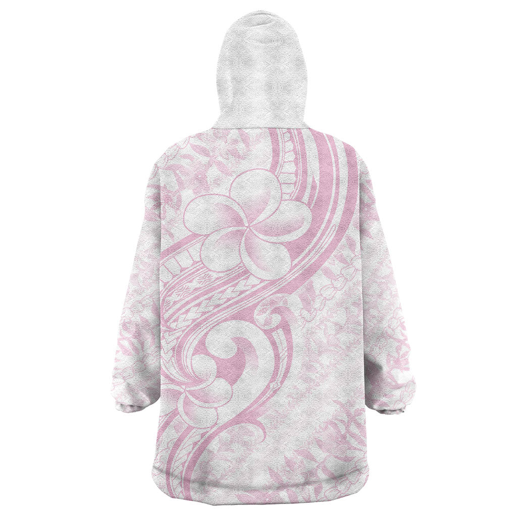 Hawaii Plumeria Lokelani Pikake Lei Wearable Blanket Hoodie Poni Mama Polynesian Tattoo