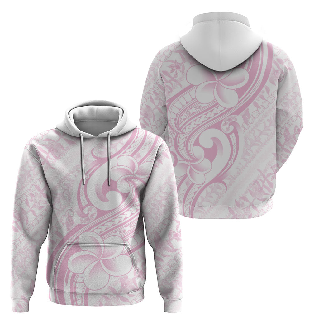 Hawaii Plumeria Lokelani Pikake Lei Zip Hoodie Poni Mama Polynesian Tattoo