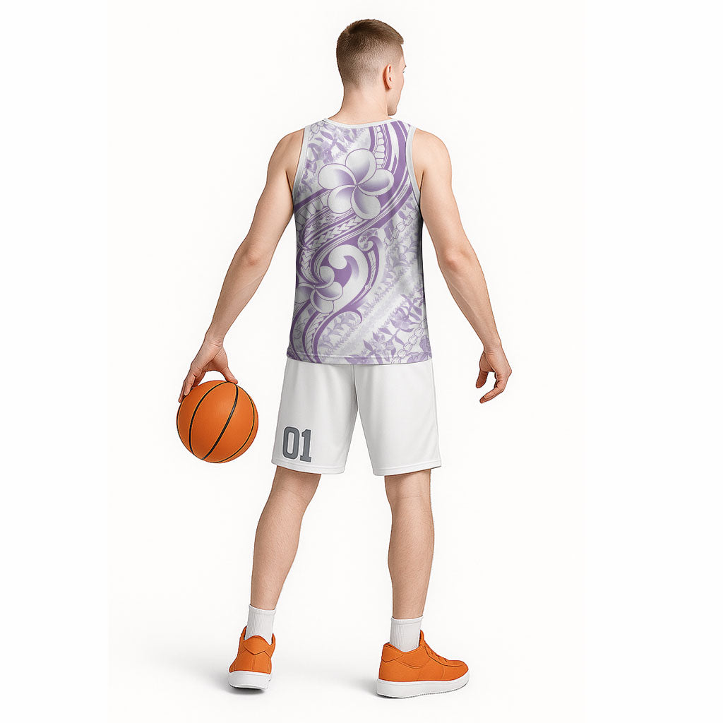 Hawaii Plumeria Lokelani Pikake Lei Basketball Jersey Poni Polynesian Tattoo
