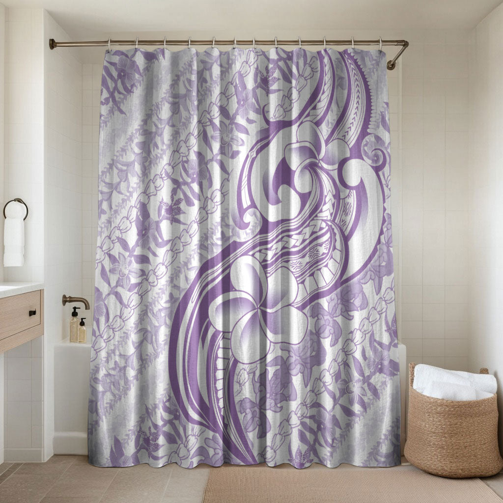 Hawaii Plumeria Lokelani Pikake Lei Bathroom Set Poni Polynesian Tattoo