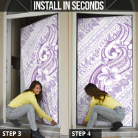 Hawaii Plumeria Lokelani Pikake Lei Door Cover Poni Polynesian Tattoo