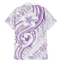 Hawaii Plumeria Lokelani Pikake Lei Family Matching Short Sleeve Bodycon Dress and Hawaiian Shirt Poni Polynesian Tattoo
