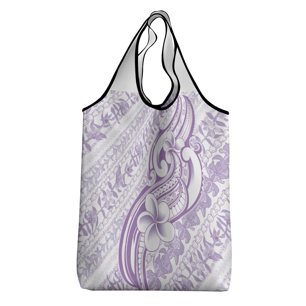 Hawaii Plumeria Lokelani Pikake Lei Grocery Bag Poni Polynesian Tattoo
