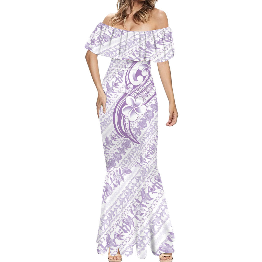Hawaii Plumeria Lokelani Pikake Lei Mermaid Dress Poni Polynesian Tattoo