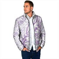 Hawaii Plumeria Lokelani Pikake Lei Padded Jacket Poni Polynesian Tattoo