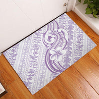 Hawaii Plumeria Lokelani Pikake Lei Rubber Doormat Poni Polynesian Tattoo