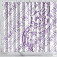 Hawaii Plumeria Lokelani Pikake Lei Shower Curtain Poni Polynesian Tattoo