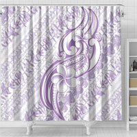 Hawaii Plumeria Lokelani Pikake Lei Shower Curtain Poni Polynesian Tattoo