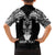 Personalised New Zealand Te Reo Maori Family Matching Long Sleeve Bodycon Dress and Hawaiian Shirt Kia Kaha Maori Language Week Black Style LT9 - Polynesian Pride