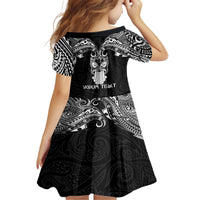 Personalised New Zealand Te Reo Maori Family Matching Tank Maxi Dress and Hawaiian Shirt Kia Kaha Maori Language Week Black Style LT9 - Polynesian Pride