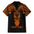 Personalised New Zealand Te Reo Maori Hawaiian Shirt Kia Kaha Maori Language Week Gold Style LT9 - Polynesian Pride