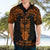 Personalised New Zealand Te Reo Maori Hawaiian Shirt Kia Kaha Maori Language Week Gold Style LT9 - Polynesian Pride