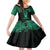 Personalised New Zealand Te Reo Maori Family Matching Long Sleeve Bodycon Dress and Hawaiian Shirt Kia Kaha Maori Language Week Green Style LT9 Daughter's Dress Green - Polynesian Pride