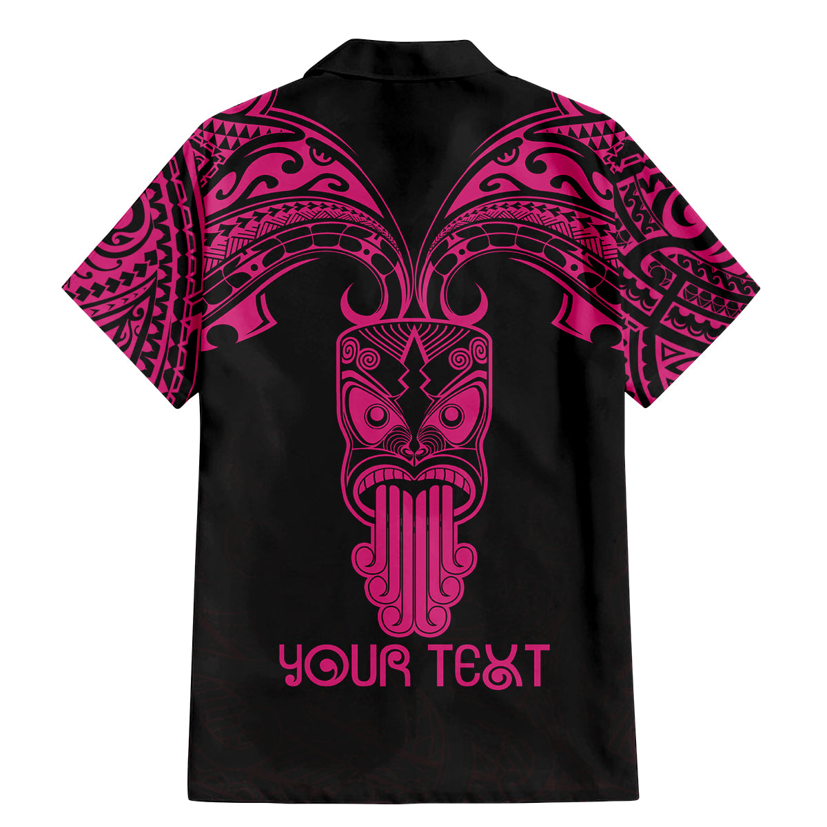 Personalised New Zealand Te Reo Maori Family Matching Mermaid Dress and Hawaiian Shirt Kia Kaha Maori Language Week Pink Style LT9 - Polynesian Pride