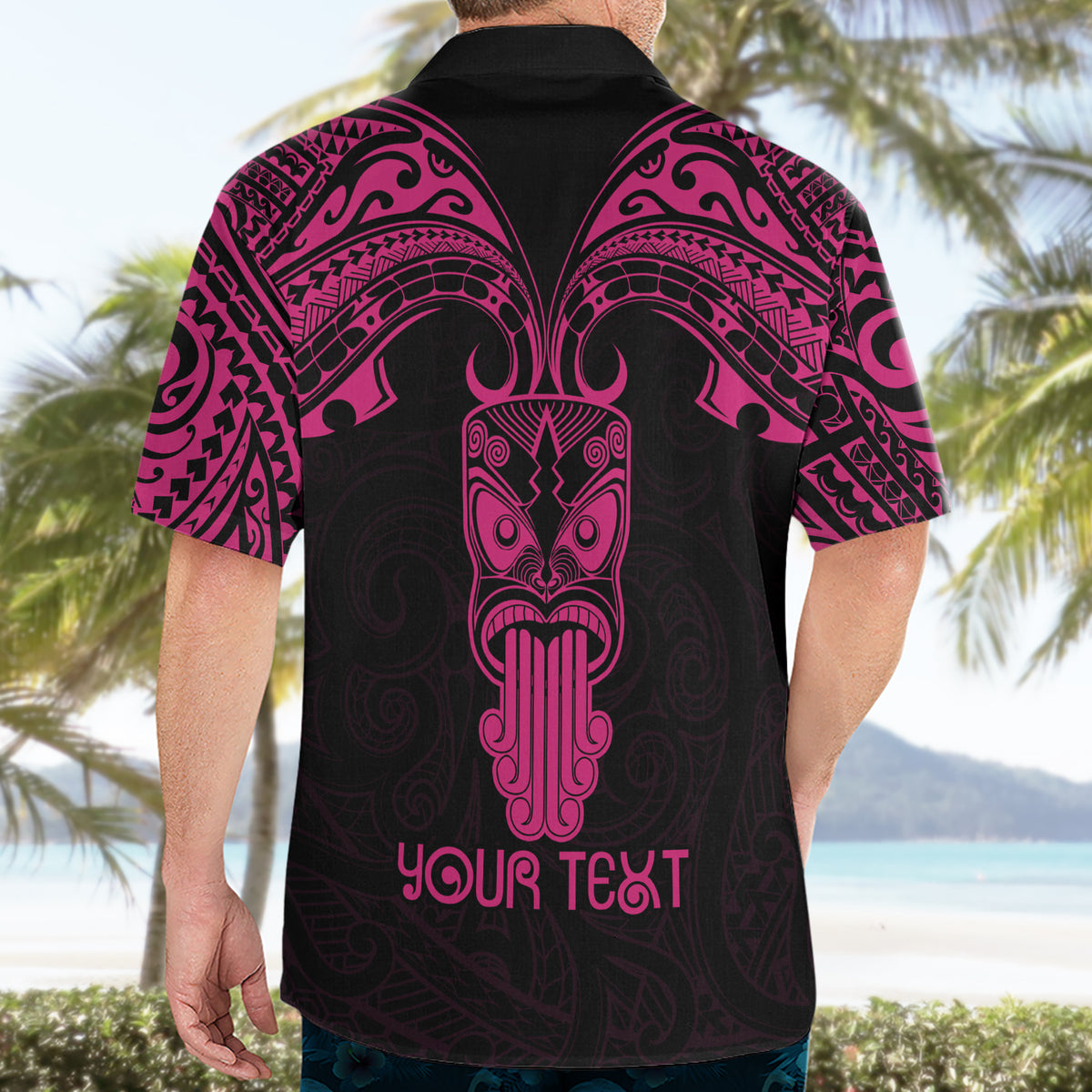 Personalised New Zealand Te Reo Maori Hawaiian Shirt Kia Kaha Maori Language Week Pink Style LT9 - Polynesian Pride