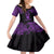 Personalised New Zealand Te Reo Maori Family Matching Long Sleeve Bodycon Dress and Hawaiian Shirt Kia Kaha Maori Language Week Purple Style LT9 Daughter's Dress Purple - Polynesian Pride