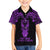 Personalised New Zealand Te Reo Maori Family Matching Long Sleeve Bodycon Dress and Hawaiian Shirt Kia Kaha Maori Language Week Purple Style LT9 Son's Shirt Purple - Polynesian Pride