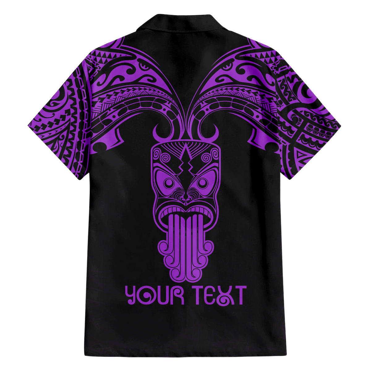Personalised New Zealand Te Reo Maori Hawaiian Shirt Kia Kaha Maori Language Week Purple Style LT9 - Polynesian Pride
