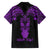 Personalised New Zealand Te Reo Maori Hawaiian Shirt Kia Kaha Maori Language Week Purple Style LT9 - Polynesian Pride