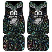 Custom New Zealand Car Mats Maori Rugby Tattoo Papua Shell