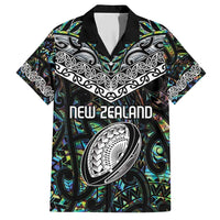 Custom New Zealand Family Matching Short Sleeve Bodycon Dress and Hawaiian Shirt Maori Rugby Tattoo Papua Shell
