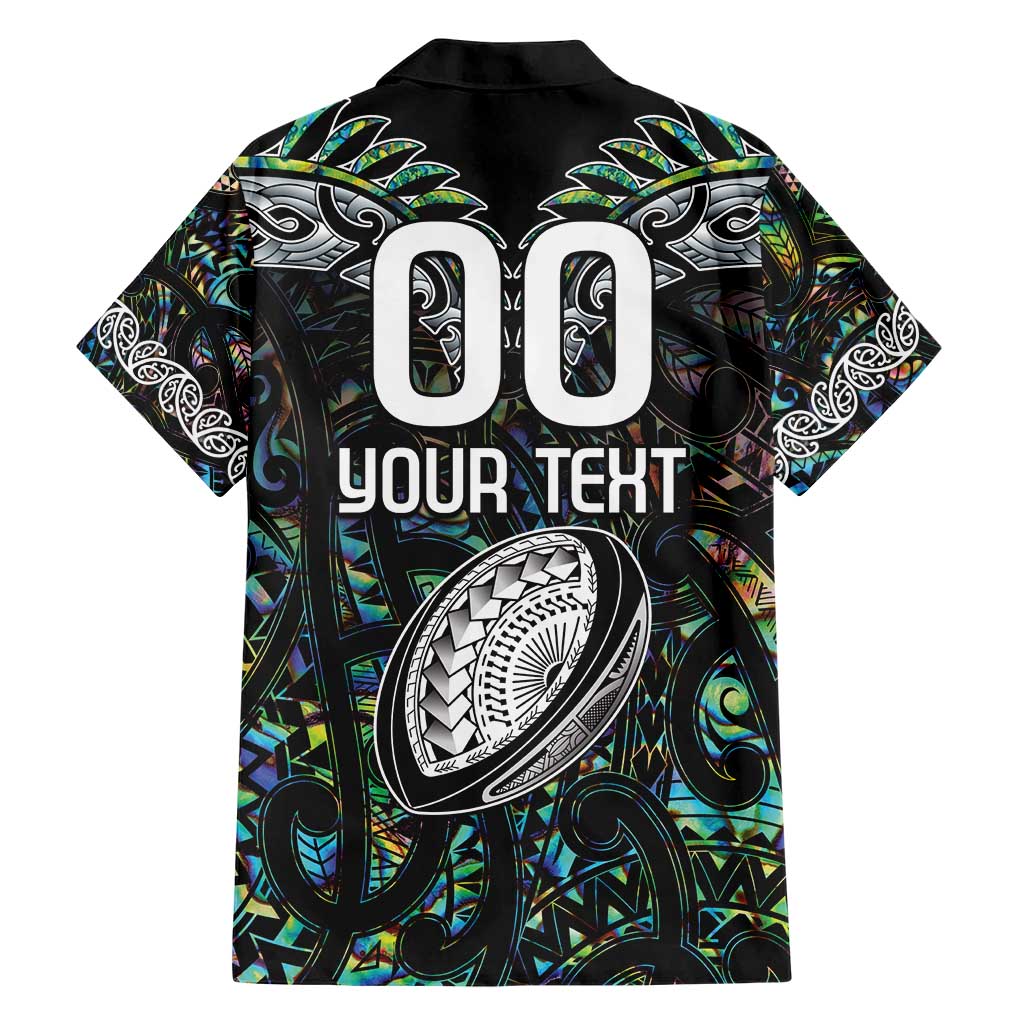 Custom New Zealand Family Matching Short Sleeve Bodycon Dress and Hawaiian Shirt Maori Rugby Tattoo Papua Shell