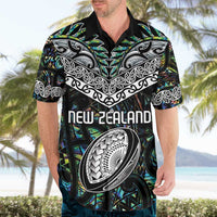 Custom New Zealand Hawaiian Shirt Maori Rugby Tattoo Papua Shell