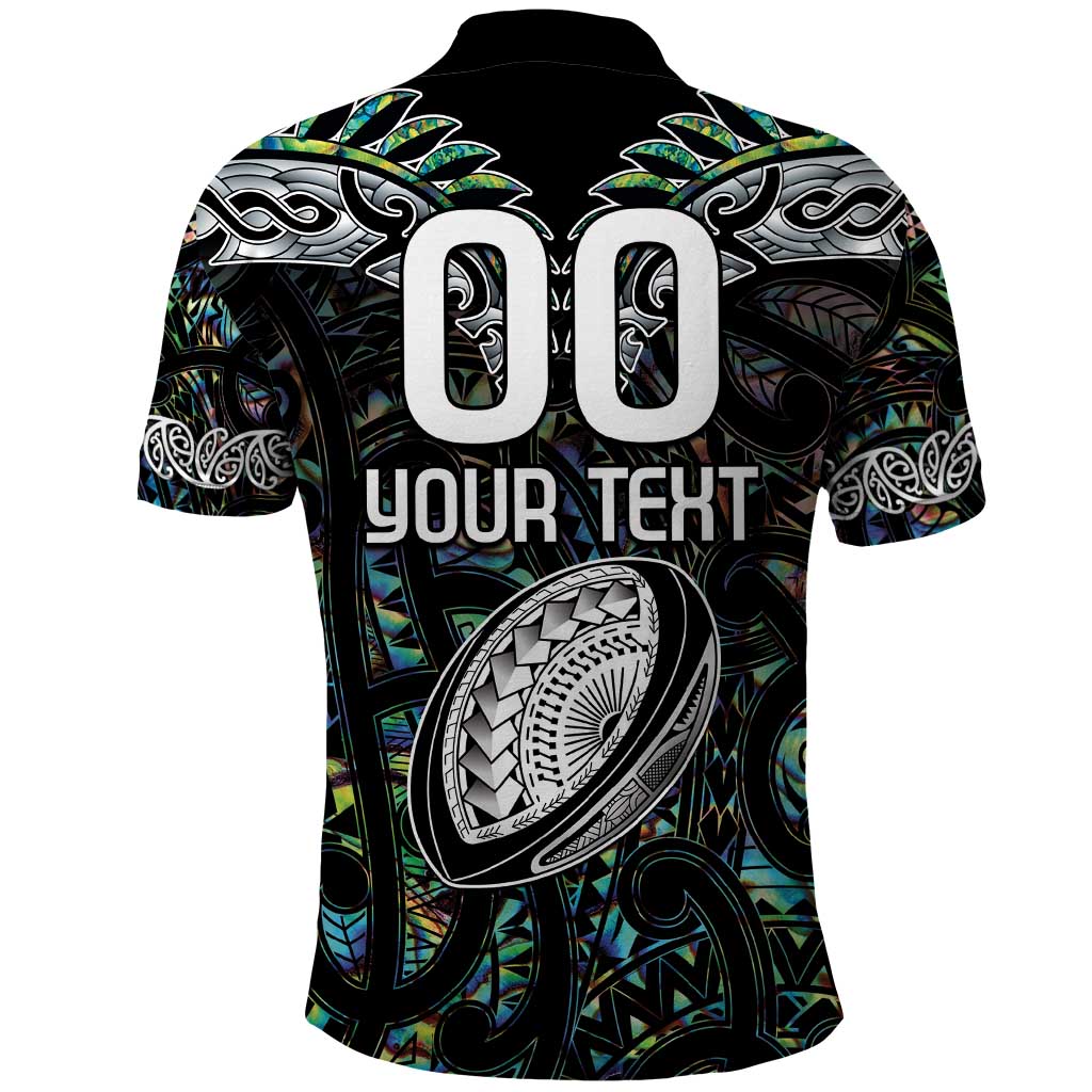 Custom New Zealand Polo Shirt Maori Rugby Tattoo Papua Shell