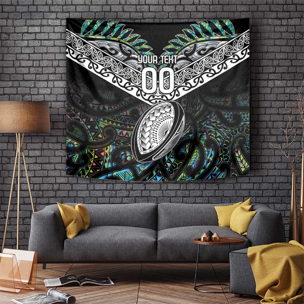 Custom New Zealand Tapestry Maori Rugby Tattoo Papua Shell